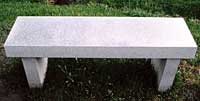 Rectangular Granite Bench