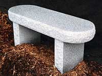 Rounded Granite Bench